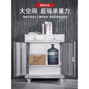 K304不锈钢矮IPB柜文活件7柜带锁屉工具柜阳整理收纳柜动床抽头柜