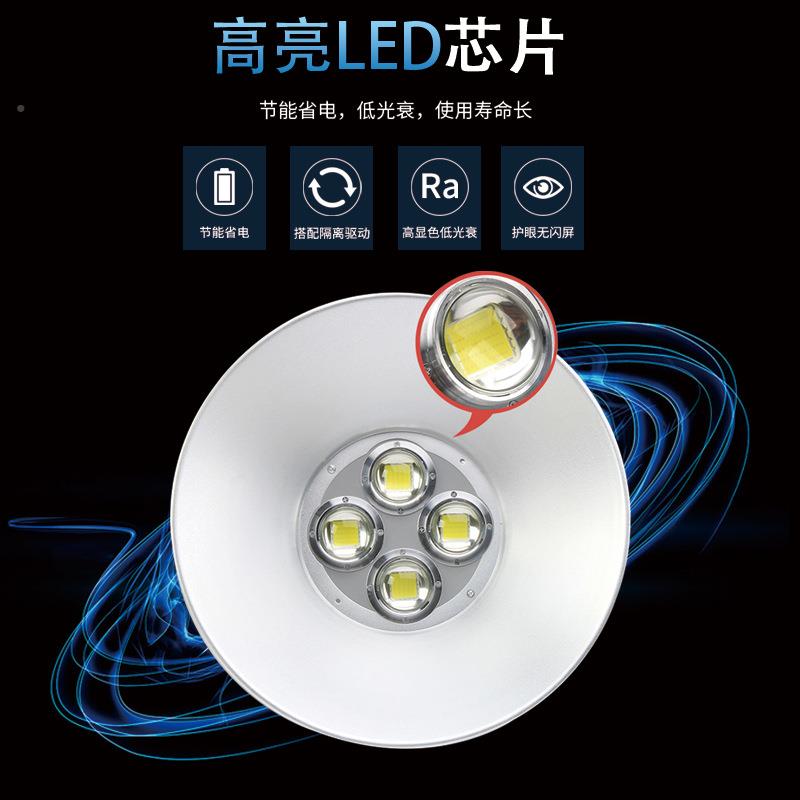 led集成工矿灯w50库w房仓车厂间球场户外大功率400工QP-JCGKD业照