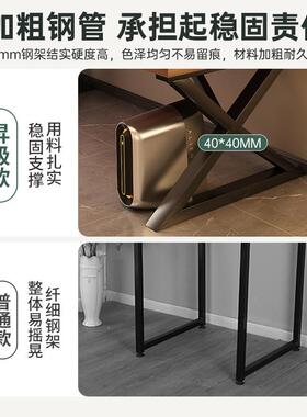 简约现代卧电室双人形35757竞简桌易家用台式电脑桌办公桌长方学