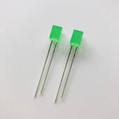 557HZW方形55 7mm白发红黄蓝绿d光红色示灯直插l指e灯珠发光二极