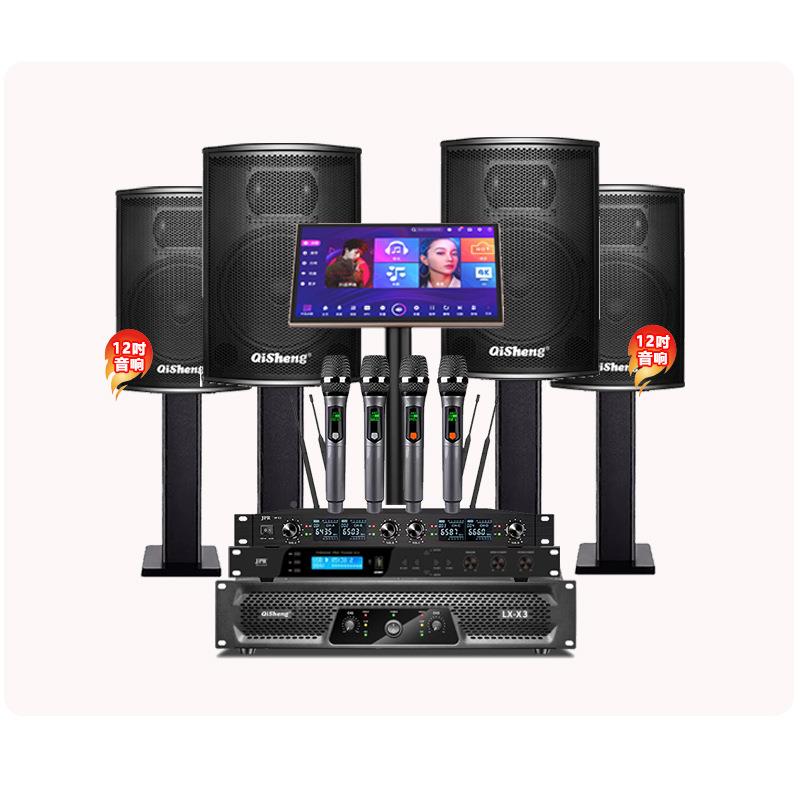 包邮奇声专业家庭合kt音响套装v全套卡拉o用k点歌机家AOMk歌影院