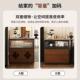 厅式 实木吧台美桌家用小户型客中古风伸缩储可物柜一体隔断窄985