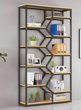 批办层公室铁客艺置物架隔断墙陈无品牌/列架铁艺书架落地钢木多