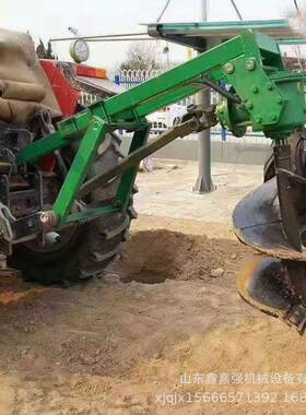 四轮拖拉机机带植树挖地机UIU三点悬挂式电线杆子种钻坑树用地钻