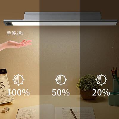 挂式阅读台OBV灯手扫感应LED脑条长灯宿舍壁床头学习专用电书桌台