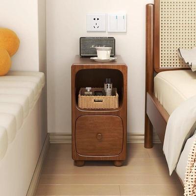 实木床头柜迷柜你极窄小型卧室25MCV约床边超窄简夹缝置窄物架边