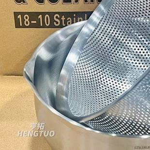 不加锈钢洗米菜漏盆套装18-10厚沥水篮家用打厨房和面汤522蛋盆盆