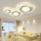 客厅灯灯现代简约气大厅奶882油全光谱智能大吸顶灯具风组合全屋