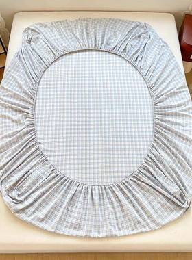 0252春色夏织水洗棉床家笠j34354全包裹床罩床垫保护套三件套用防