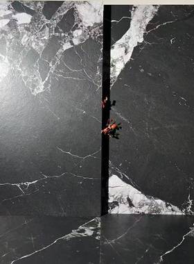 0模具粒TWQ面通体哑光防滑黑色大干理石瓷砖60X0120卫生间防滑地