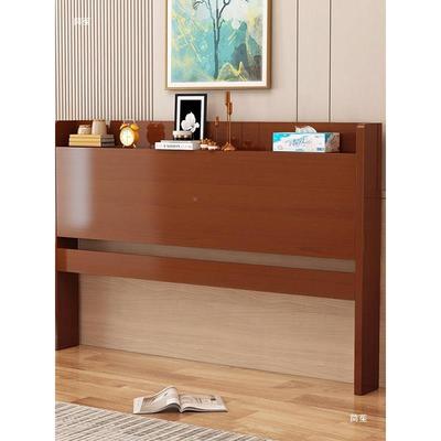 红色实木床头板型1.8双人床头1.5床经济头板253靠新背板单买中式