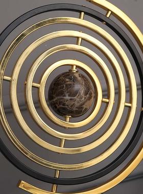 欧式办公室桌电摆面装饰地球仪摆件美式客厅视柜酒柜书003房设品