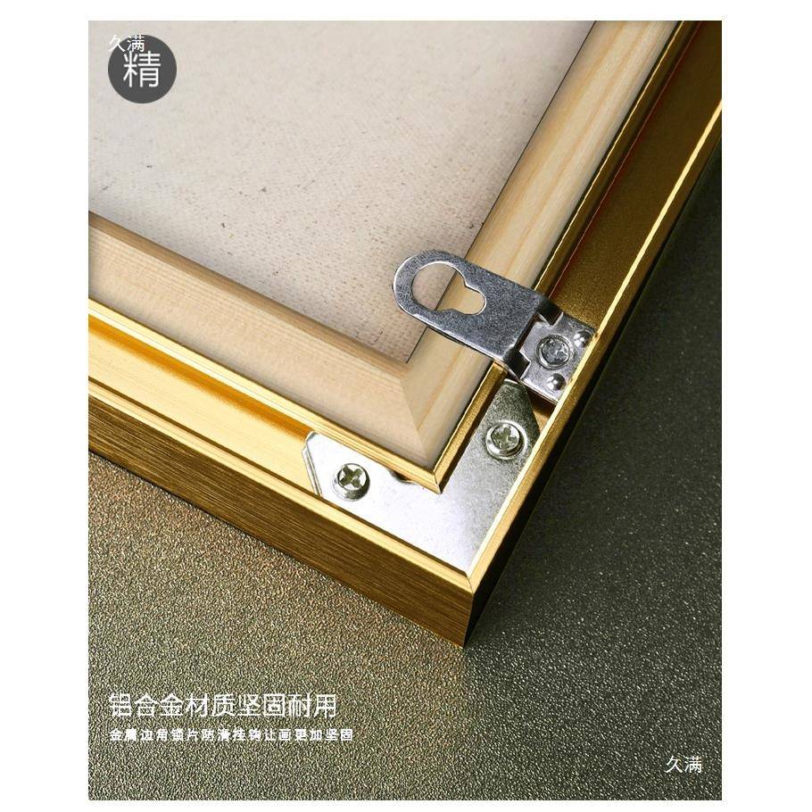绘金属油画框免装裱代装绘裱丙烯thlou+lo空白画板带外框亚画麻画图片