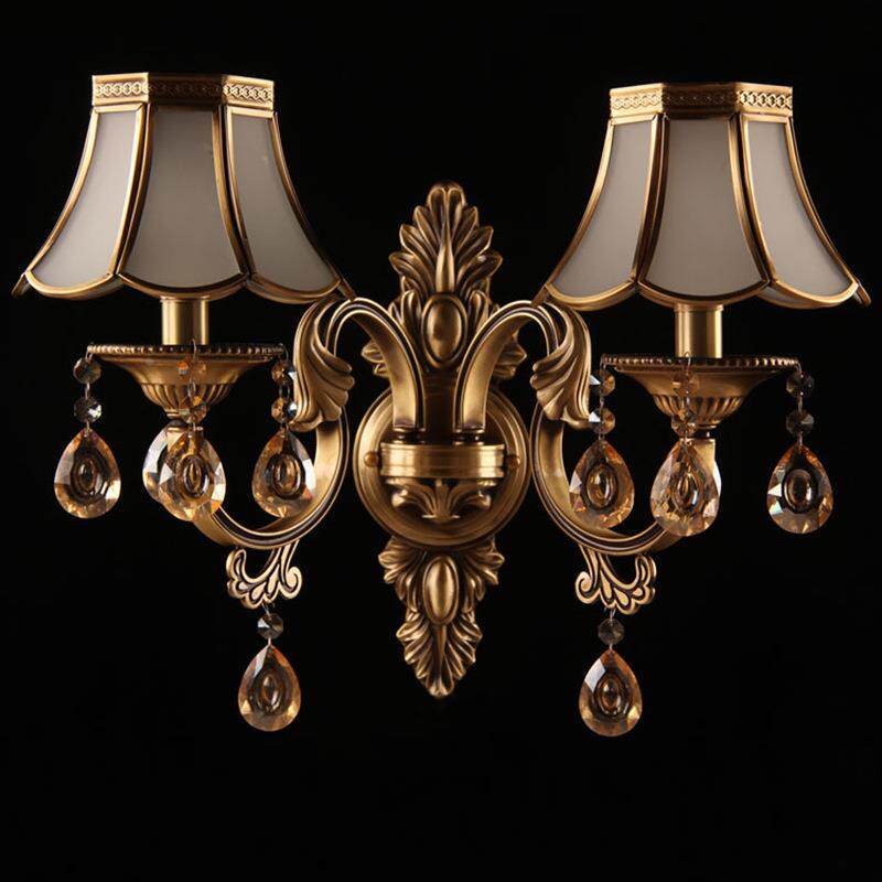 双头欧式壁晶灯地中海391过玄关阳台走廊墙灯道床水头壁灯2885