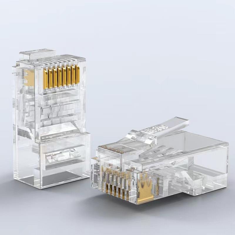 胜为CAT6网络IDT连接头100个/电脑8盒8PC六类RJ45水晶头百兆兆千