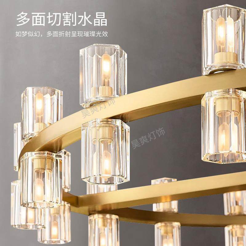 昊灯饰出爽北美615RH口灯别墅客厅大吊灯全铜美式别墅大堂宴具会,家装灯饰光源,智能吊灯,淘宝优惠券,粉丝福利购,淘宝优惠卷