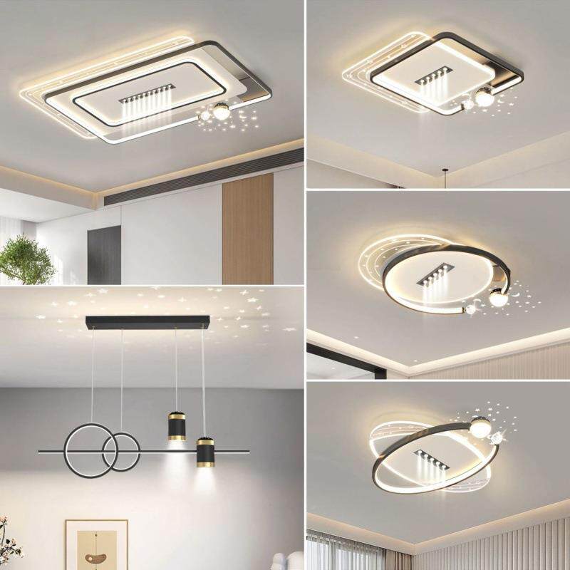 客KDC厅灯02约5新款简顶现代大气星空卧室吸灯广东灯具全屋2套餐