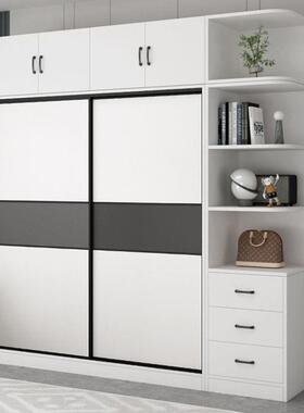 衣柜家用NIW卧室推拉现代简柜约出租房用纳储收物儿童简门易组装