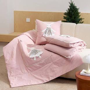 2南新025款XQ-2025-四季全款棉韩系瓜兔抱枕被