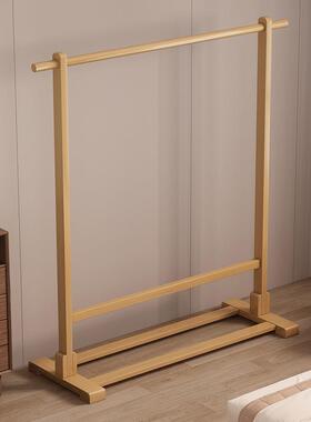 落衣架家用挂架地卧室床54509边实木简易衣帽架现代简约房间挂衣