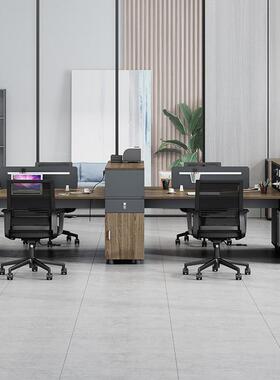 财务办公桌工员桌椅组司合公4人位6双人公简约KGW办公桌子办室职