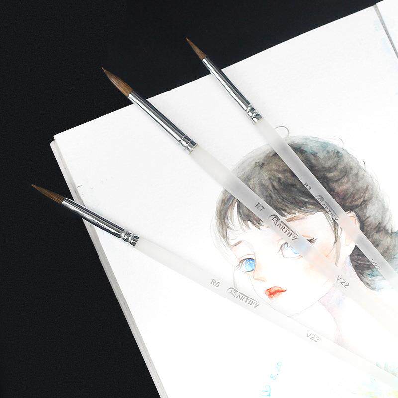 乔尔跨境亚马逊水彩笔2画室宣传1支尼龙毛画笔术套装美V-22绘画笔