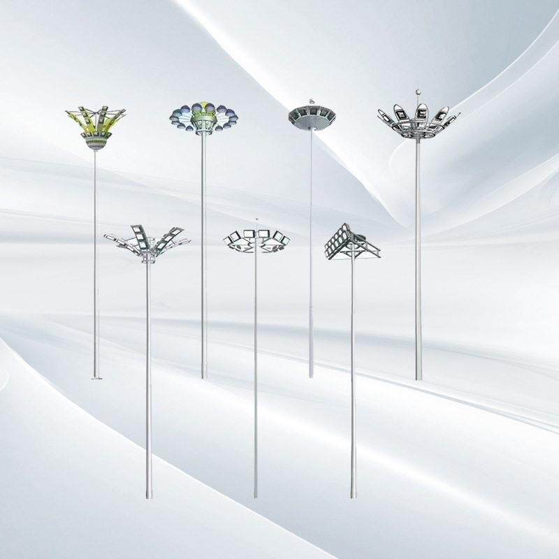 led杆灯广场灯8米12米135ZUI米20米25米球0米灯户外升场降式中杆