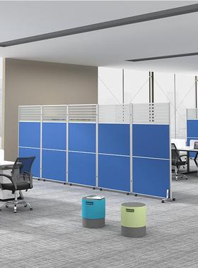 上海办公室E17移屏动折叠挡屏风玻璃隔断活动风门车间板高墙