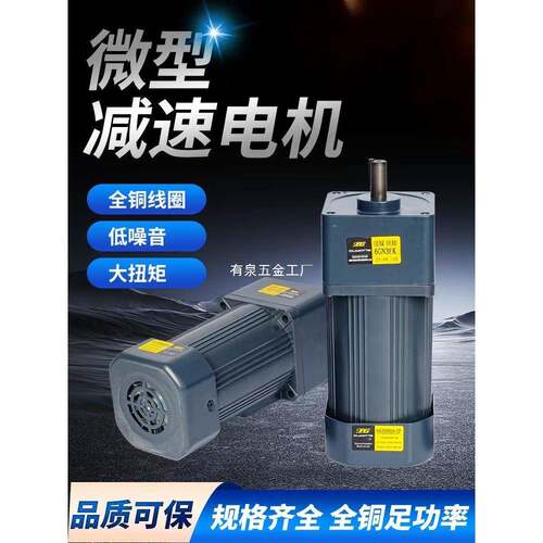 O2PG齿轮减速电JSI机微型调速电动马达交流20V2水线6-流120-50-40