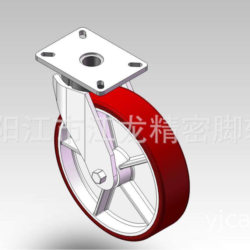 12刹英寸150kg5s重型超脚轮双孖轮车万向固定730轮重型龙门架脚轮