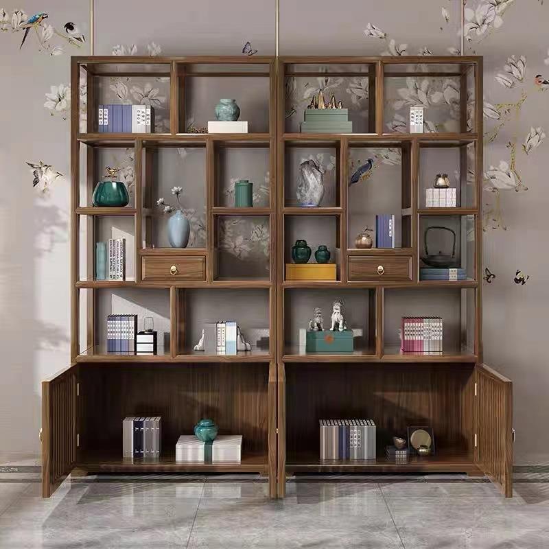 RGS新中式实木博古仿柜古多南榆架木古董架宝阁展示置简约置物架