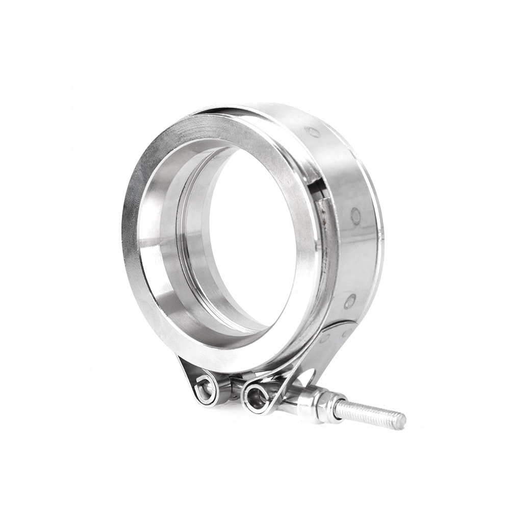 ebay不锈钢喉箍304法兰卡箍汽车排气管V型美式管道抱箍配件车用