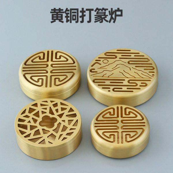 香道香炉铜香炉纯铜香篆炉打篆炉小号家用香薰炉檀香炉黄铜盘香炉,家居饰品,香篆,淘宝优惠券,粉丝福利购,淘宝优惠卷