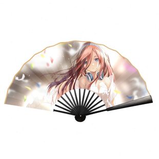 五等分的新娘一花二乃中野三玖四叶中野五月动漫周边折扇子定制