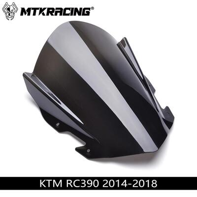 适用KTMRC125/RC39014-18改装专用前挡风玻璃导流罩挡风配件