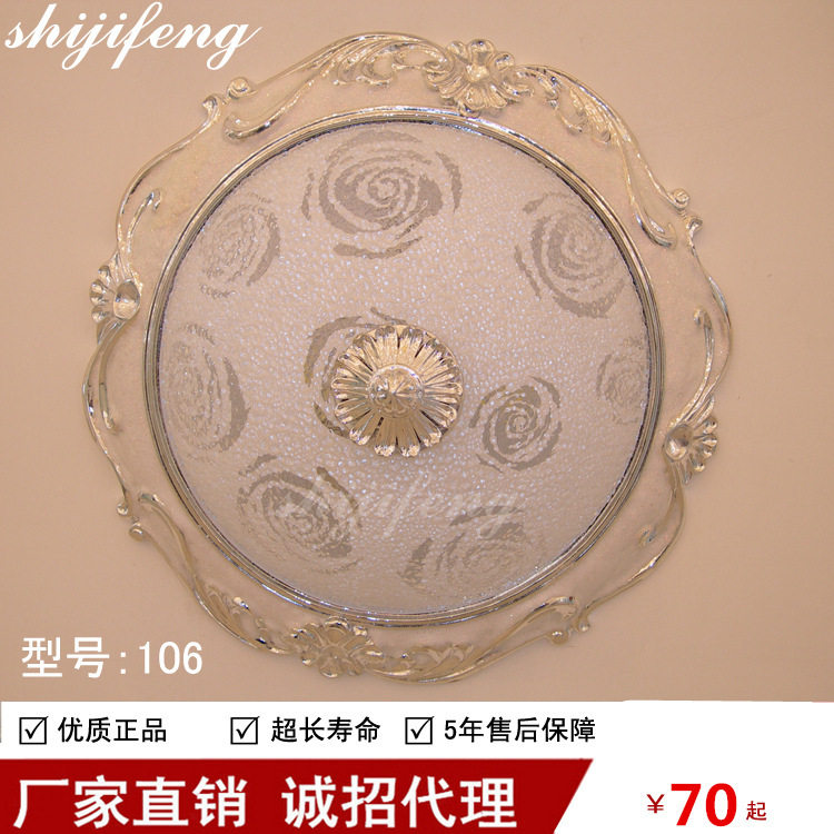 ceilinglamp欧式吸顶灯过道灯卧室树脂圆形灯具阳台灯厂家直销