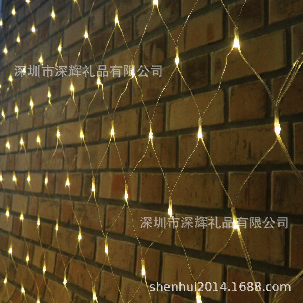 LED大网灯4*6米节日景点装饰渔网灯圣诞彩灯室外草坪装饰灯