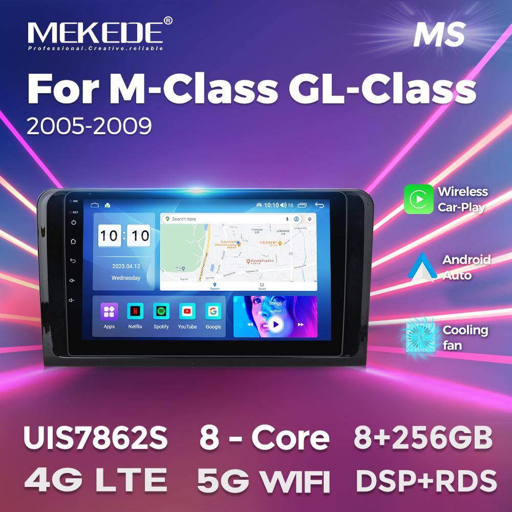 供应MercedesML奔驰ML全触屏大屏安卓导航仪车载智能carplay