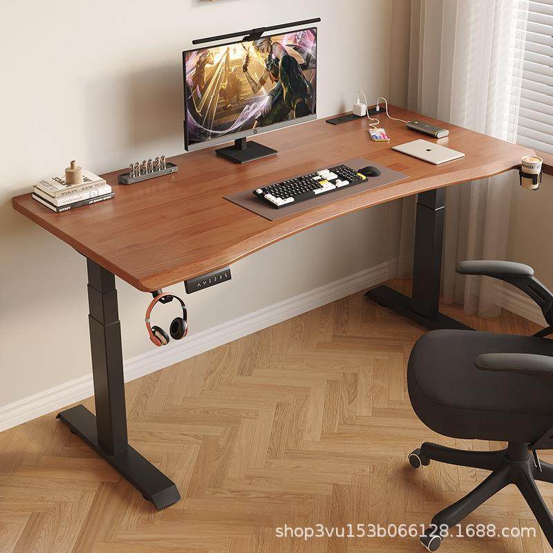 橡胶木纯实木智能电动升降桌台式电脑桌可移动支架电竞办公学习桌,农用物资,其他肥料,淘宝优惠券,粉丝福利购,淘宝优惠卷
