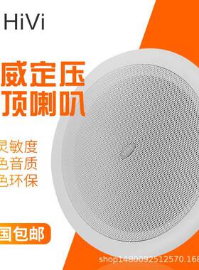 Hivi/惠威TD202吸顶喇叭嵌入式音箱吊顶音响天花喇叭吸顶音响