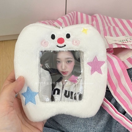 可系美食毛绒卡套校园饭卡追星专