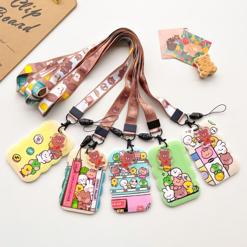 S形长绳卡套LINE熊B系列证件卡地