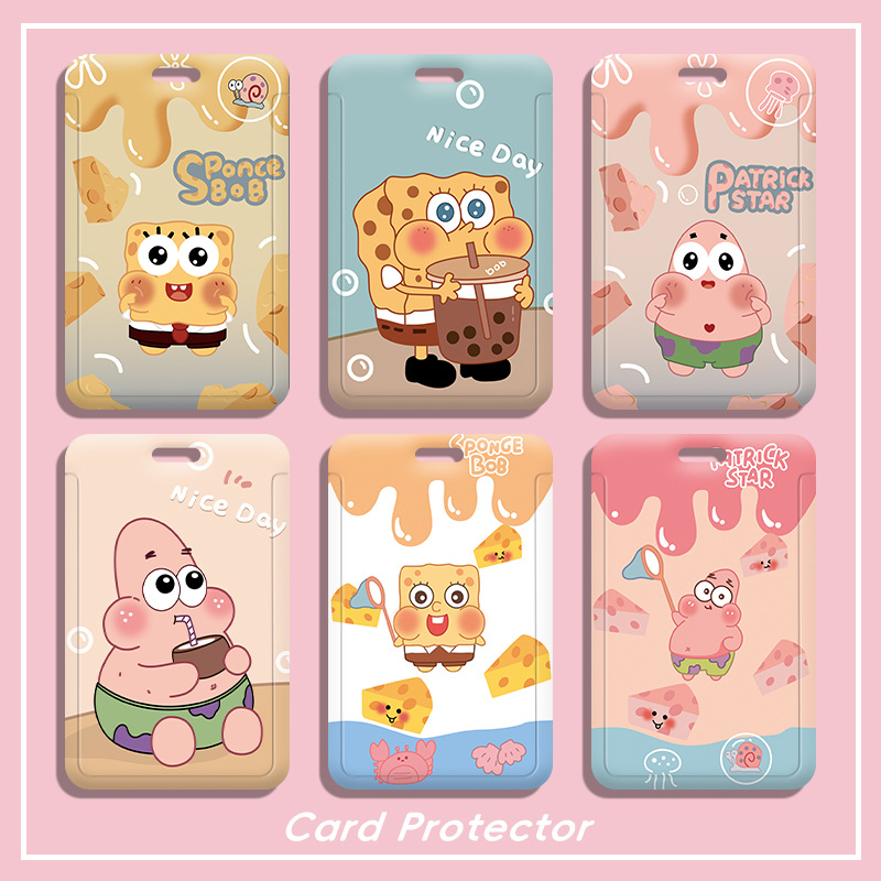 卡通公交卡套幼儿接送卡学生校园卡工作证校牌电梯厂牌高颜值ins