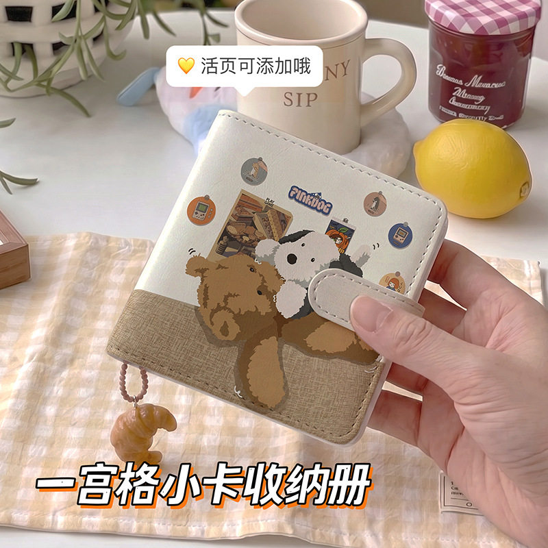 卡通泰迪一宫格相册女追星三寸小卡册相册拍立得高颜值名片卡片