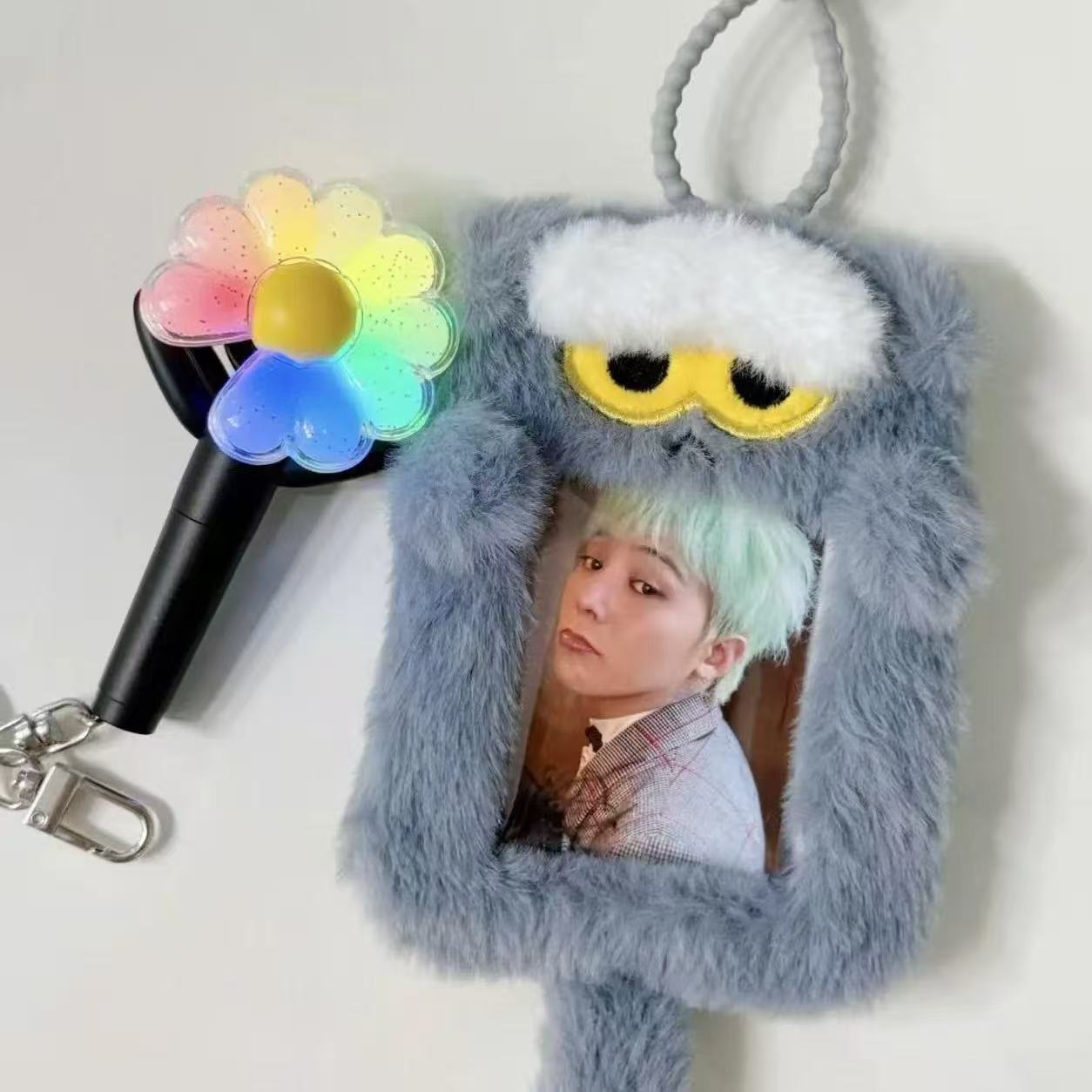 zoa周边限定蓝猫毛绒挂件卡套爱