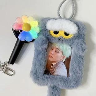 zoa周边限定蓝猫毛绒挂件卡套爱豆小卡保护套拍立得收纳GD带挂绳校牌工厂牌钥匙扣卡套一体