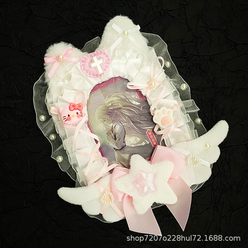 二次元动漫周边diy手工卡套成品材料包明星小卡片咕卡花边ins卡套
