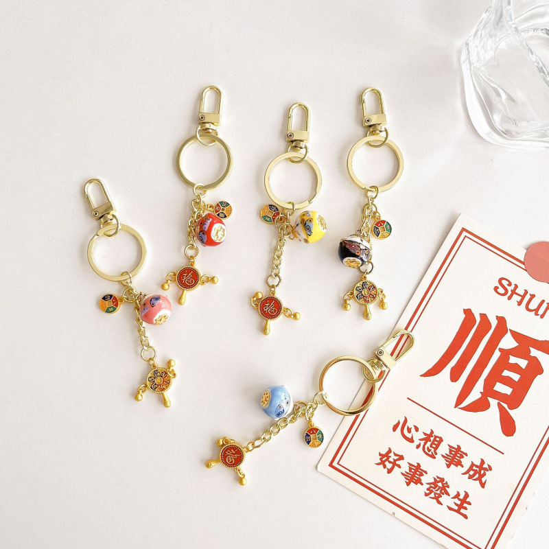 J2020福拨浪鼓八方来财陶瓷招财