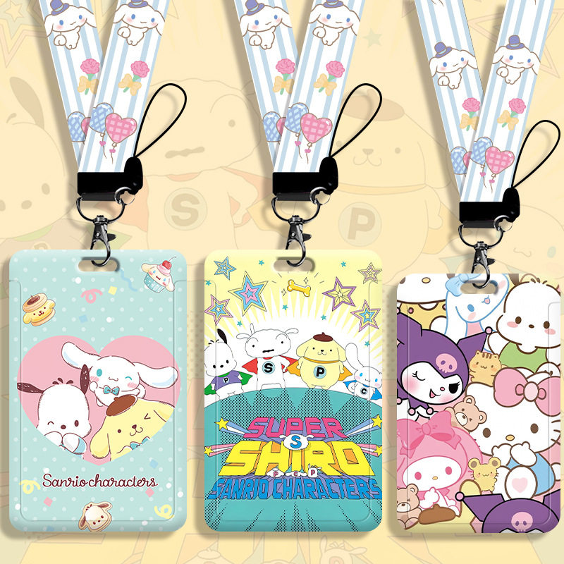 可爱学生卡套接送卡三丽鸥卡通公交行李牌校牌电梯厂牌高颜值ins