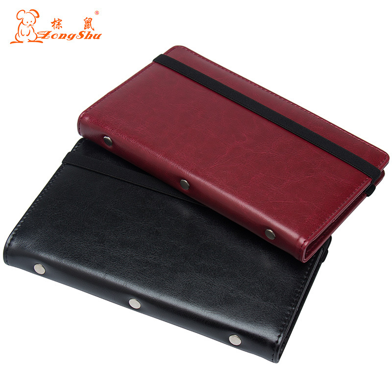 新款大容量名片册商务名片夹松紧